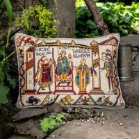 Glorafilia needlepoint cushion kit - The Coronation of Harold Glorafilia needlepoint cushion kit - The Coronation of Harold