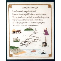 Cornish Map Counted Cross Stitch Kit