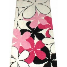 Pink flower rug kit